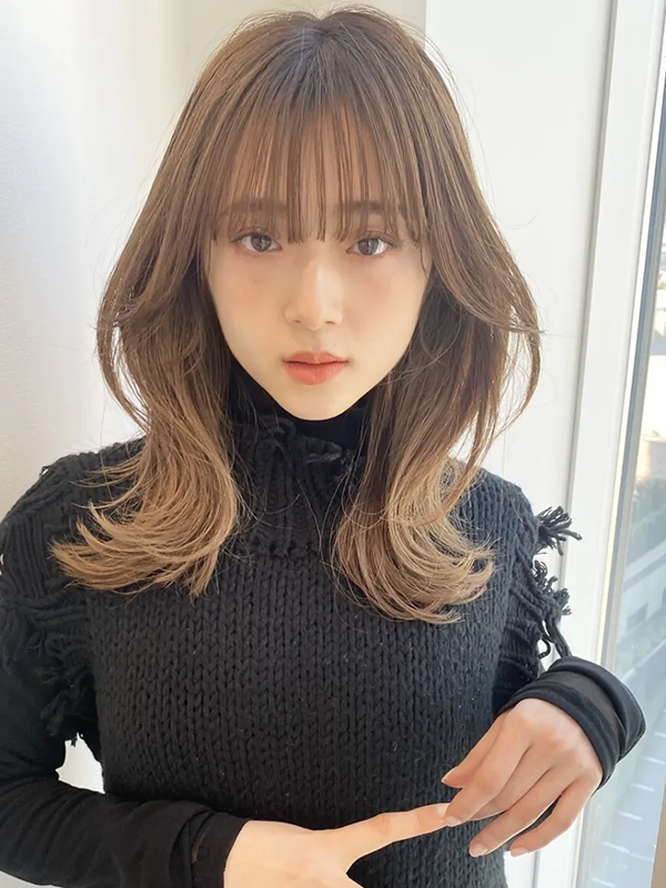 ワンホンヘアー / アーモンドレイヤー / シャギーレイヤー
